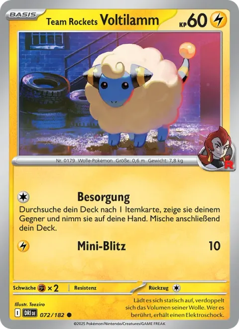 Team Rocket's Mareep [Procurement | Bad Thunder]