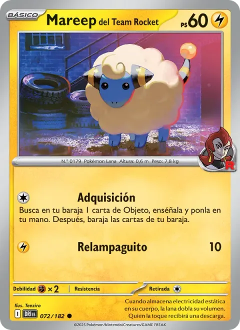 Team Rocket's Mareep [Procurement | Bad Thunder]