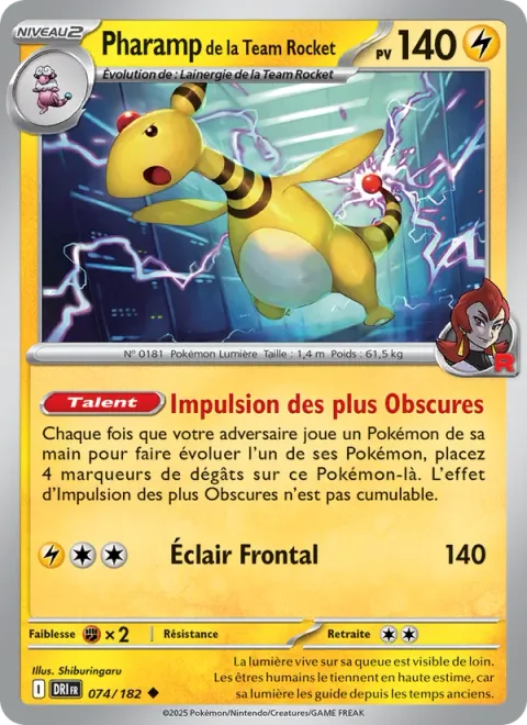 Team Rocket's Ampharos [Darkest Impulse | Head Bolt]