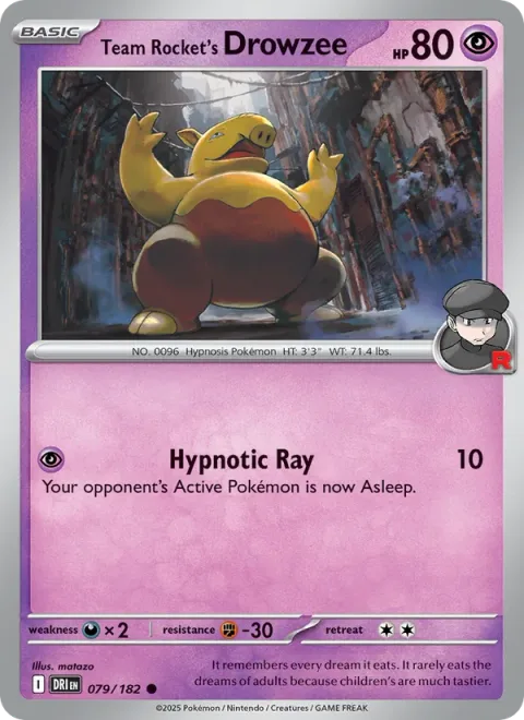 Team Rocket's Drowzee [Hypnotic Ray]