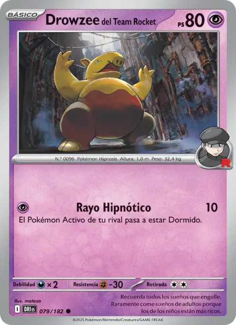 Team Rocket's Drowzee [Hypnotic Ray]