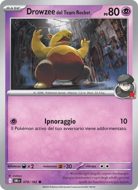 Team Rocket's Drowzee [Hypnotic Ray]