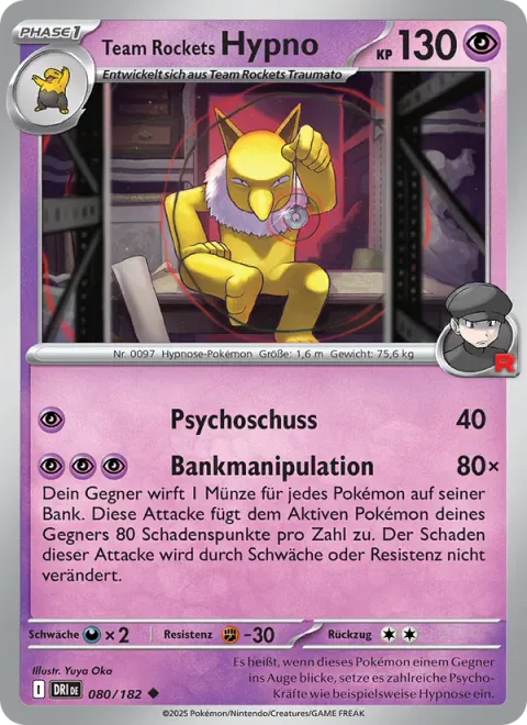 Team Rocket's Hypno [Psyshot | Bench Manipulation]