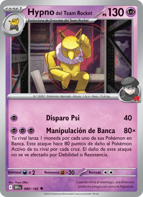 Team Rocket's Hypno [Psyshot | Bench Manipulation]