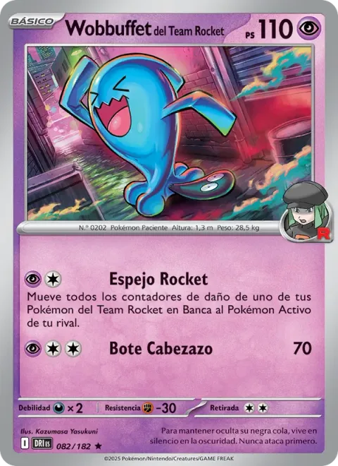 Team Rocket's Wobbuffet [Rocket Mirror | Headbutt Bounce]