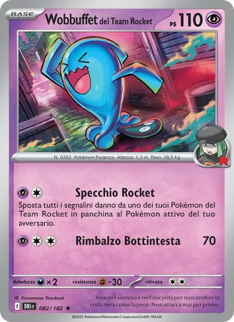 Team Rocket's Wobbuffet [Rocket Mirror | Headbutt Bounce]
