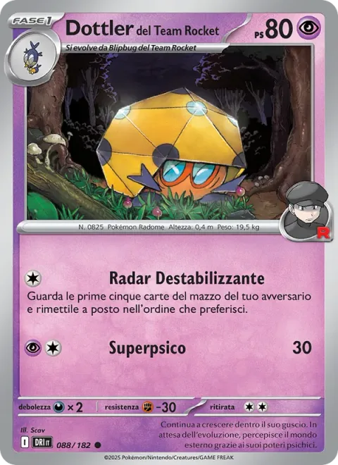 Team Rocket's Dottler [Disruptive Radar | Super Psy Bolt]