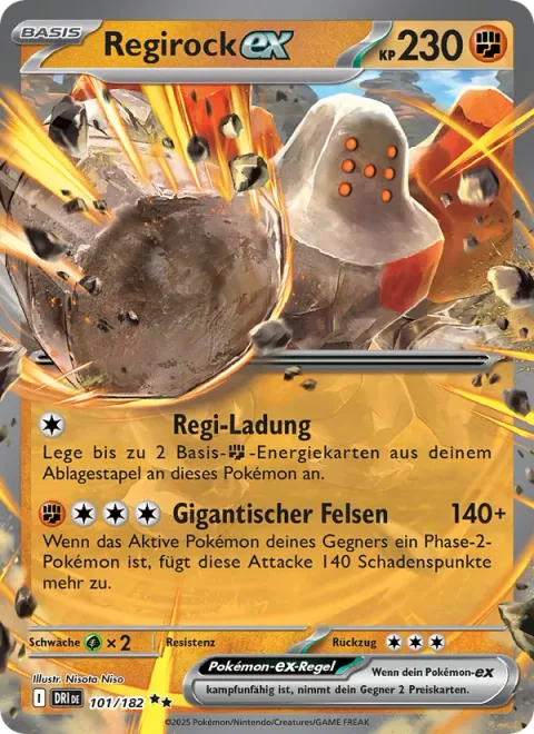 Regirock ex [Regi Charge | Giant Rock]