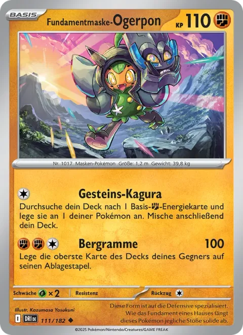 Cornerstone Mask Ogerpon [Rock Kagura | Mountain Ramming]