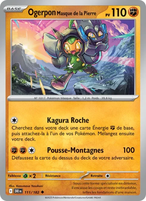 Cornerstone Mask Ogerpon [Rock Kagura | Mountain Ramming]