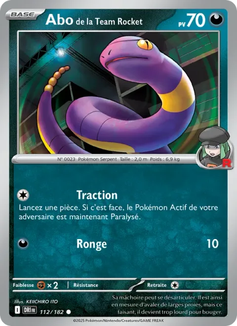 Team Rocket's Ekans [Drag Down | Gnaw]