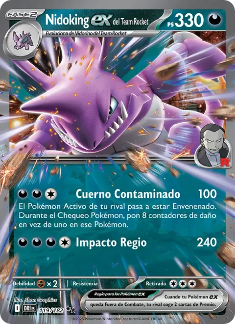 Team Rocket's Nidoking ex [Tainted Horn | Kingly Impact]