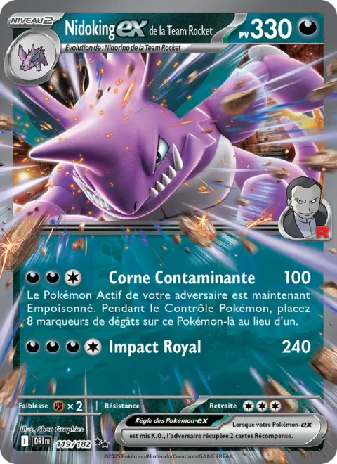 Team Rocket's Nidoking ex [Tainted Horn | Kingly Impact]