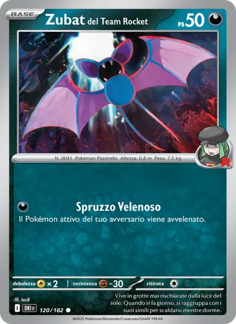 Team Rocket's Zubat [Poison Spray]