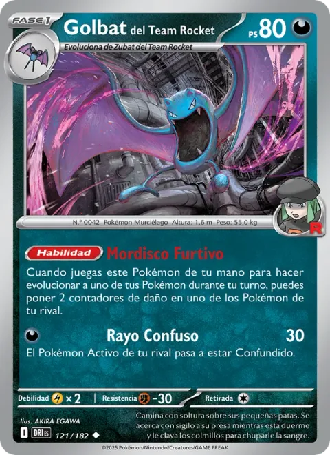 Team Rocket's Golbat [Sneaky Bite | Confuse Ray]