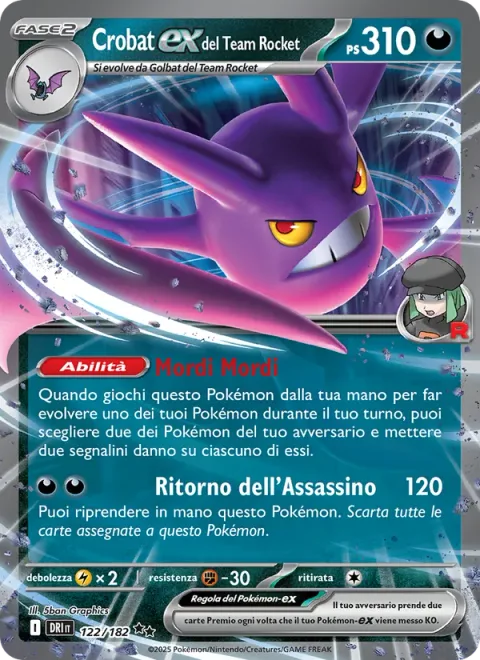 Team Rocket's Crobat ex [Biting Spree | Assassin's Return]