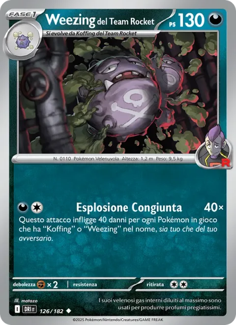 Team Rocket's Weezing [Explode Together Now]
