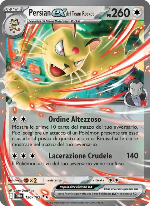 Team Rocket's Persian ex [Haughty Order | Cruel Slash]