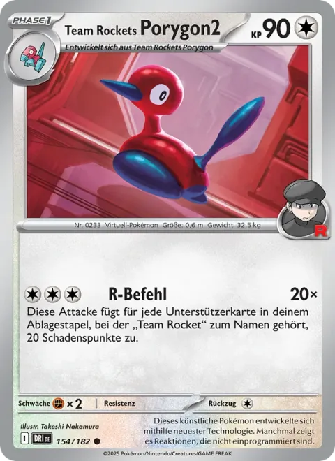 Team Rocket's Porygon2 [R Command]