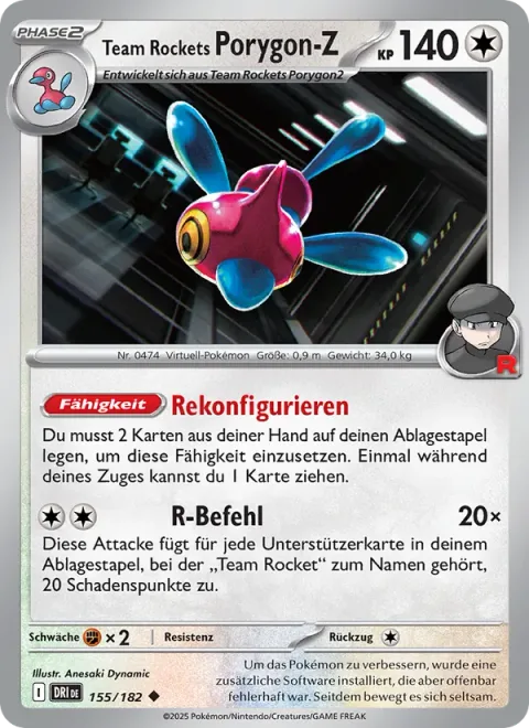 Team Rocket's Porygon-Z [Reconstitute | R Command]