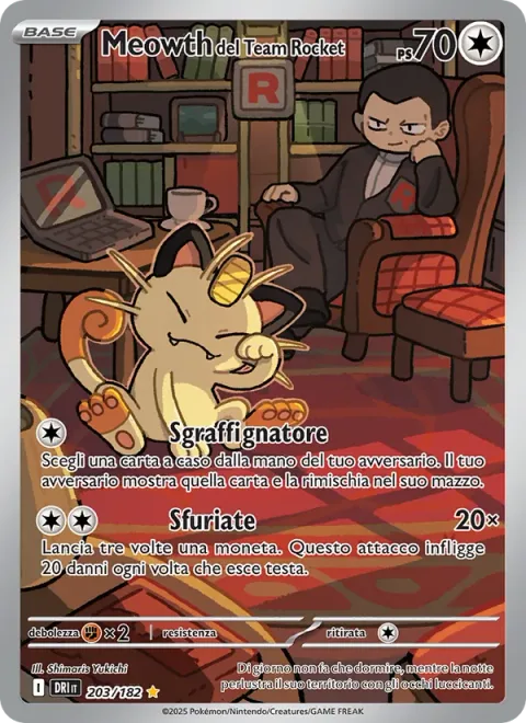 Team Rocket's Meowth [Paw-cket Pilfer | Fury Swipes]