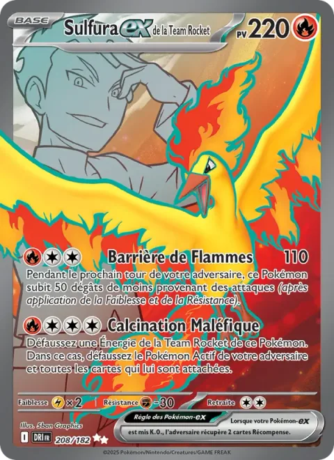 Team Rocket's Moltres ex [Flame Screen | Evil Incineration]