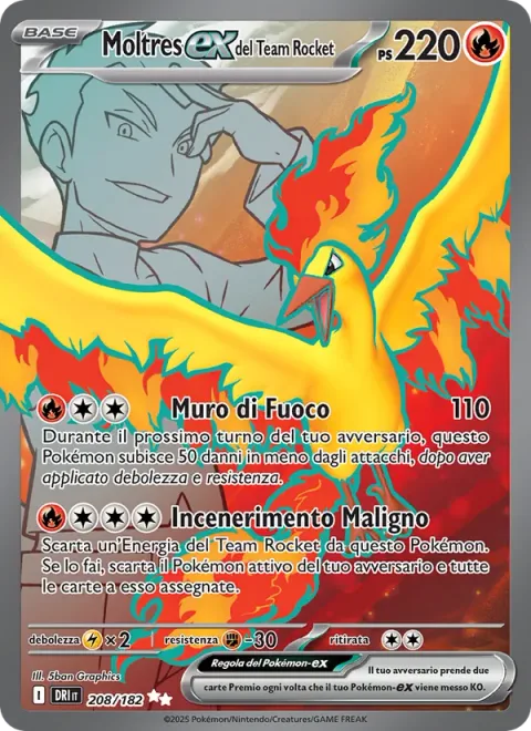 Team Rocket's Moltres ex [Flame Screen | Evil Incineration]