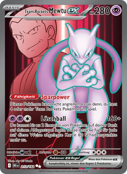 Team Rocket's Mewtwo ex [Power Saver | Erasure Ball]