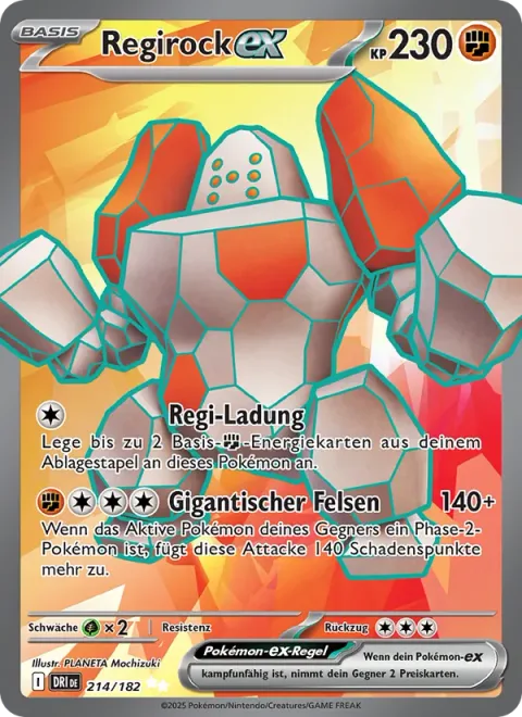 Regirock ex [Regi Charge | Giant Rock]