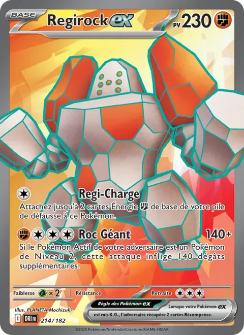 Regirock ex [Regi Charge | Giant Rock]