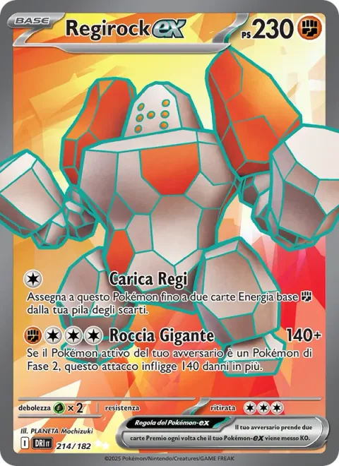 Regirock ex [Regi Charge | Giant Rock]