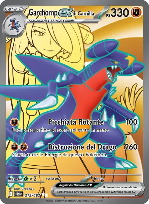 Cynthia's Garchomp ex [Corkscrew Dive | Draconic Buster]