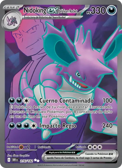 Team Rocket's Nidoking ex [Tainted Horn | Kingly Impact]