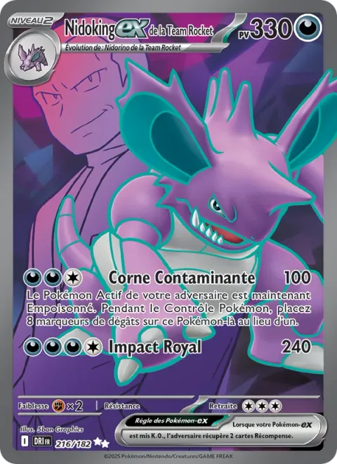 Team Rocket's Nidoking ex [Tainted Horn | Kingly Impact]