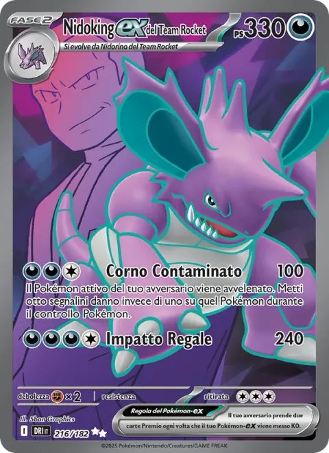 Team Rocket's Nidoking ex [Tainted Horn | Kingly Impact]