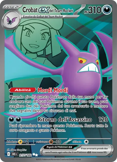 Team Rocket's Crobat ex [Biting Spree | Assassin's Return]