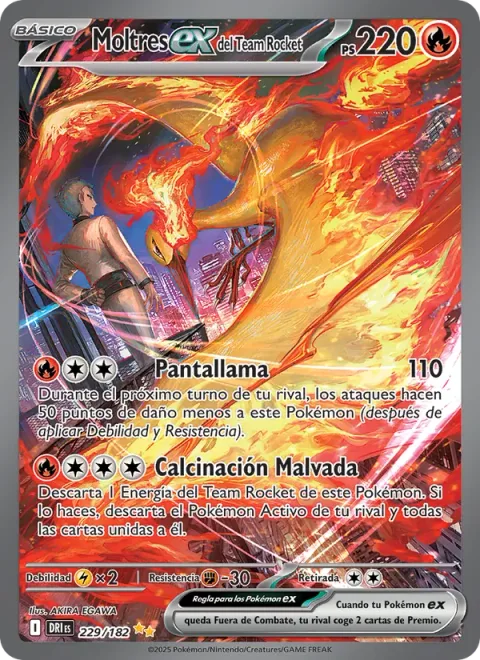 Team Rocket's Moltres ex [Flame Screen | Evil Incineration]