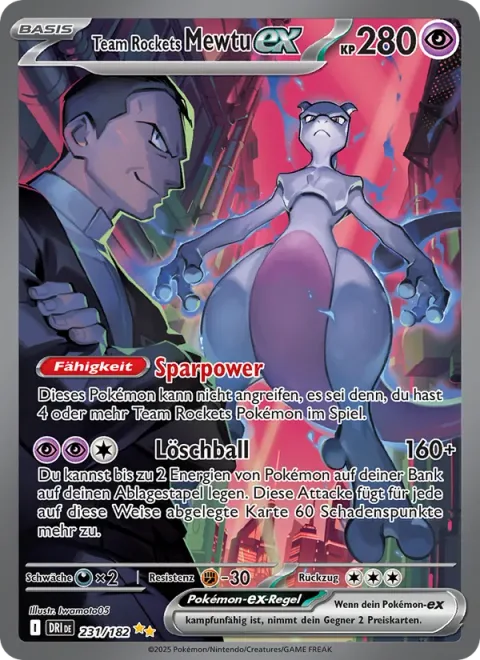 Team Rocket's Mewtwo ex [Power Saver | Erasure Ball]