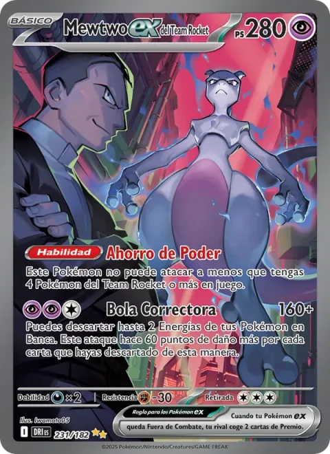 Team Rocket's Mewtwo ex [Power Saver | Erasure Ball]