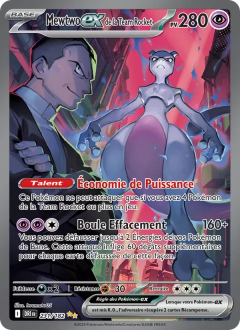 Team Rocket's Mewtwo ex [Power Saver | Erasure Ball]