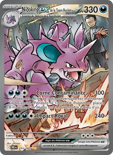 Team Rocket's Nidoking ex [Tainted Horn | Kingly Impact]