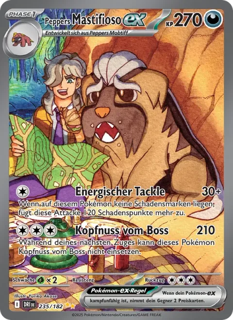 Arven's Mabosstiff ex [Vigorous Tackle | Boss Headbutt]