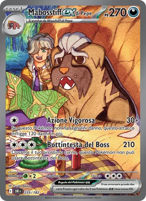 Arven's Mabosstiff ex [Vigorous Tackle | Boss Headbutt]