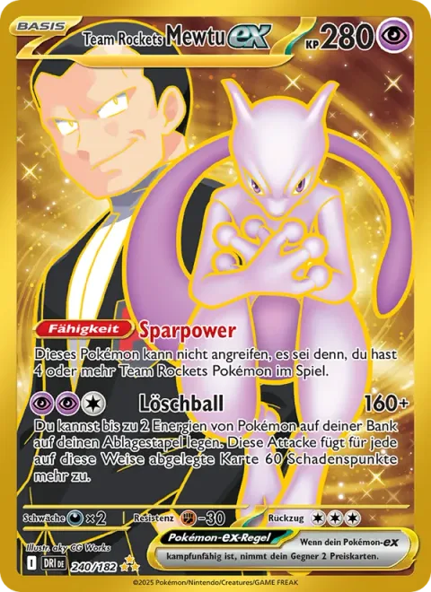 Team Rocket's Mewtwo ex [Power Saver | Erasure Ball]