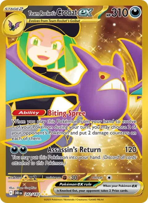 Team Rocket's Crobat ex [Biting Spree | Assassin's Return]
