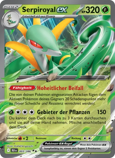 Serperior ex [Regal Cheer | Command the Grass]