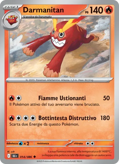 Darmanitan [Searing Flame | Smashing Headbutt]