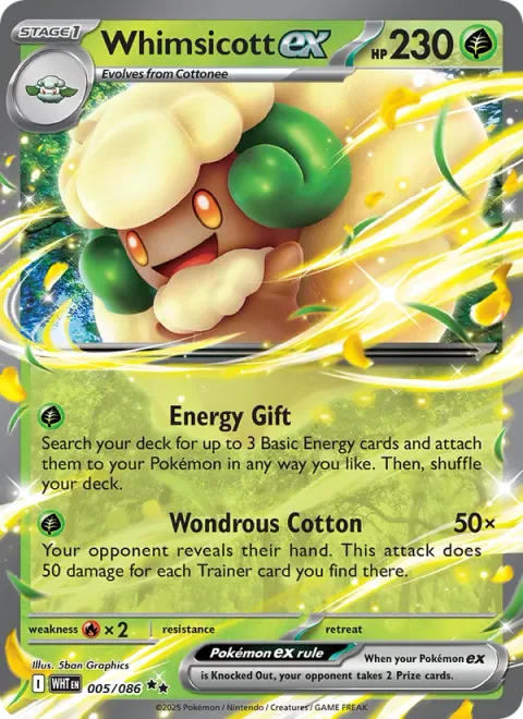 Whimsicott ex [Energy Gift | Wondrous Cotton]