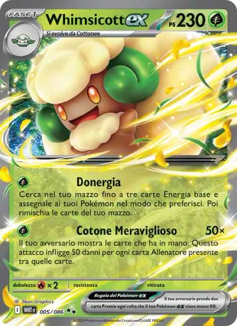 Whimsicott ex [Energy Gift | Wondrous Cotton]