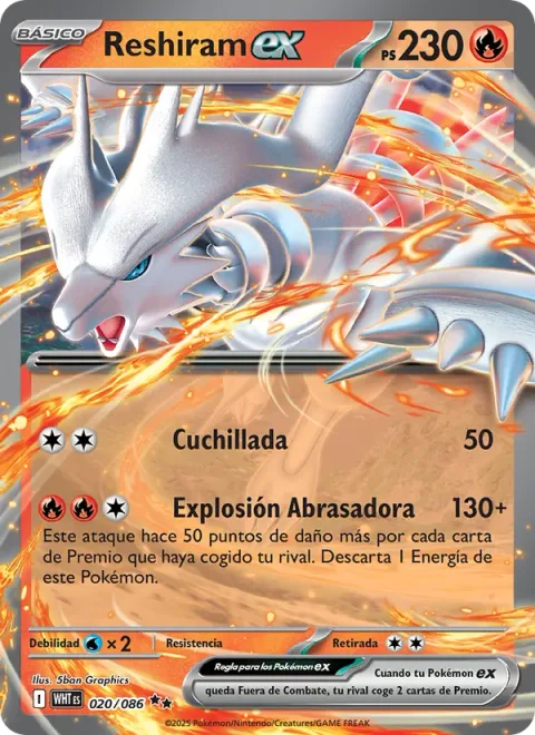Reshiram ex [Slash | Blazing Burst]